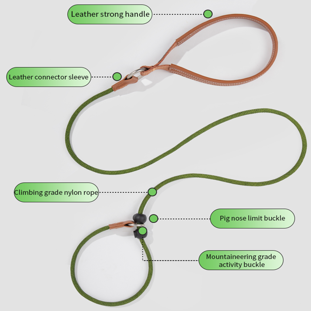 HiDREAM Dog Explosion-proof Impact Nylon Leash P Chain