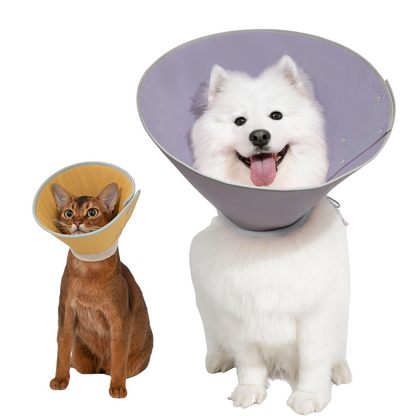 HiDREAM Pet Adjustable Button Licking-ring Cone