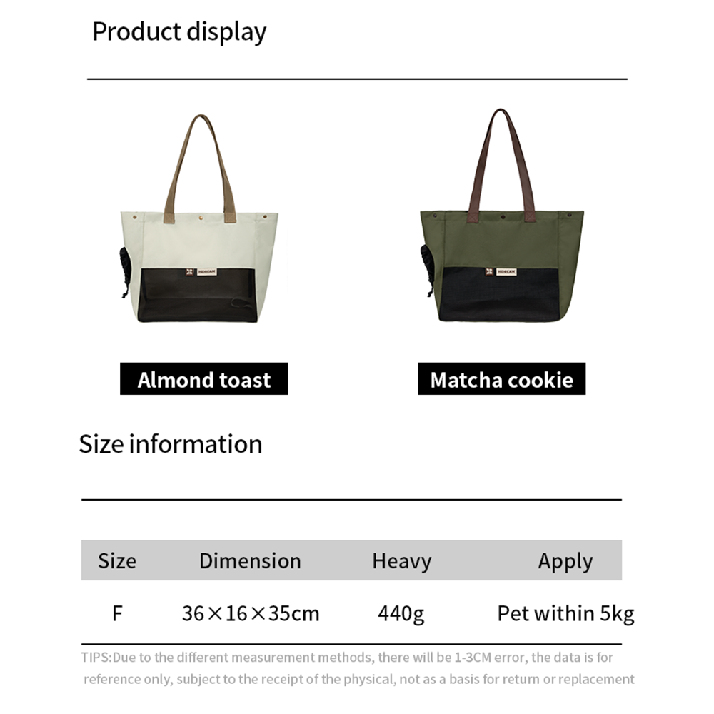 HiDREAM Cat Carrier Bag One Shoulder Canvas Transport Bag