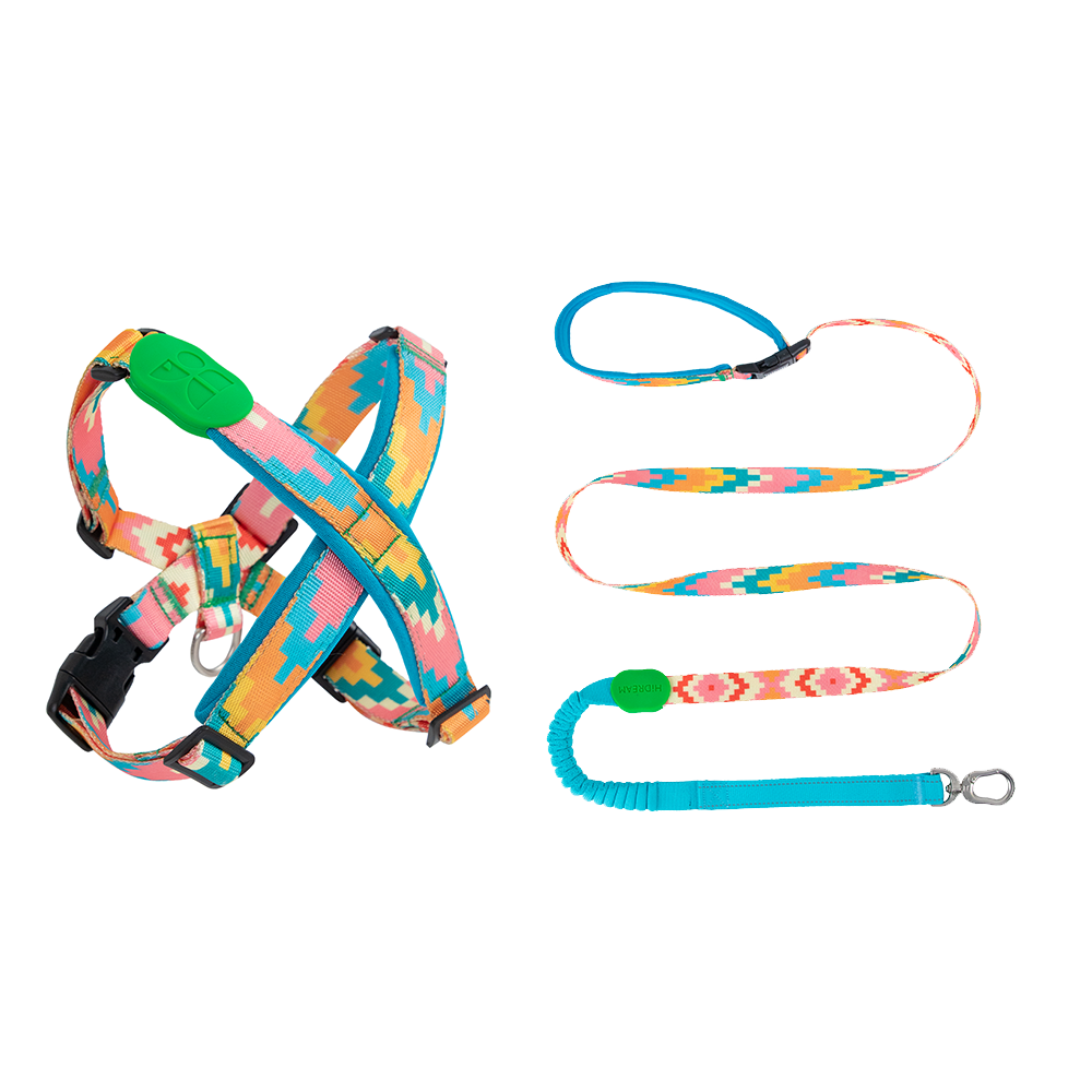 HiDREAM Dog X Type Adjustable Comfortable Safety Harnesses Set