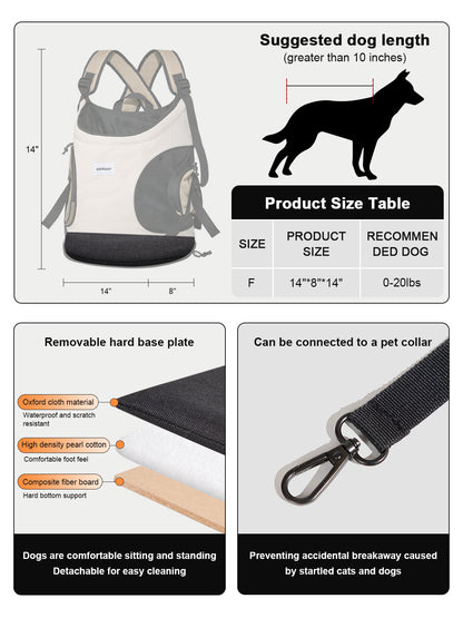 HiDREAM Dog Front Carrier Suitable for Dogs 8-18 pounds