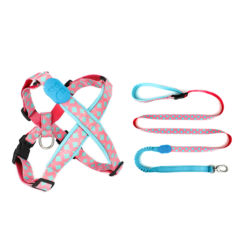 HiDREAM Dog X Type Adjustable Comfortable Safety Harnesses Set